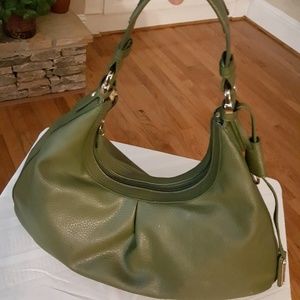 Liz Claiborne Green Polyvinyl Hobo Bag